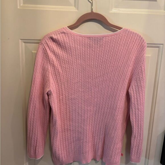 Ralph Lauren Soft Pink V-Neck Sweater - Picture 4 of 6